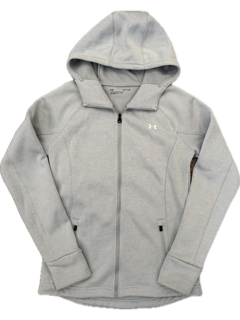 Under Armour Storm Cold Gear Women’s Gray Full Zip Jacket Sweat Shirt Size Small